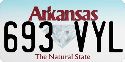 AR license plate 693VYL