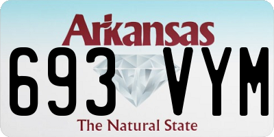 AR license plate 693VYM