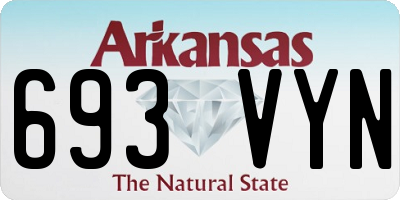 AR license plate 693VYN