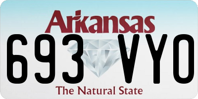 AR license plate 693VYO