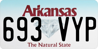 AR license plate 693VYP