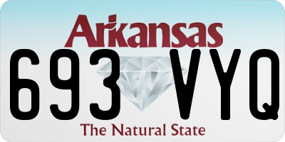 AR license plate 693VYQ