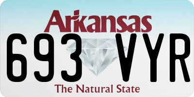 AR license plate 693VYR