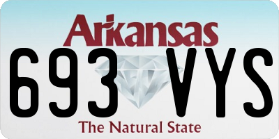 AR license plate 693VYS