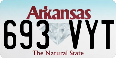 AR license plate 693VYT