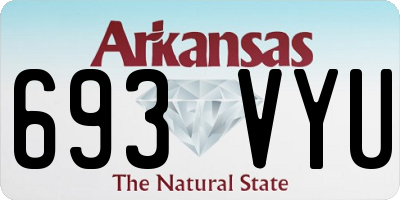 AR license plate 693VYU
