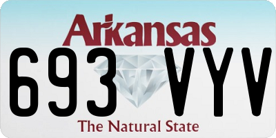 AR license plate 693VYV