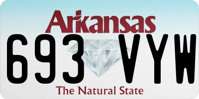 AR license plate 693VYW