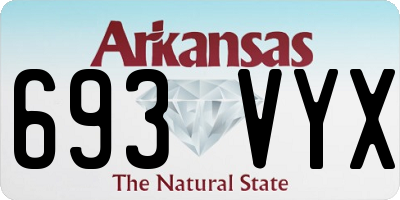 AR license plate 693VYX