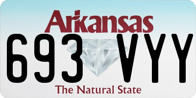 AR license plate 693VYY
