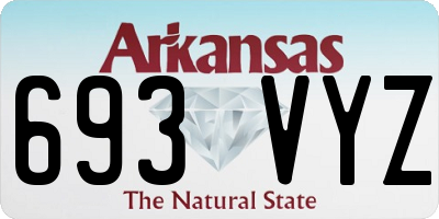 AR license plate 693VYZ