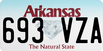 AR license plate 693VZA