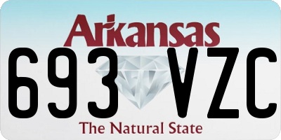 AR license plate 693VZC