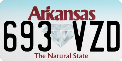 AR license plate 693VZD