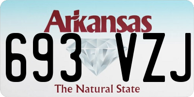 AR license plate 693VZJ