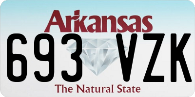 AR license plate 693VZK