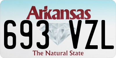 AR license plate 693VZL