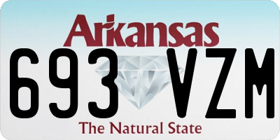 AR license plate 693VZM
