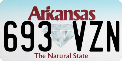 AR license plate 693VZN