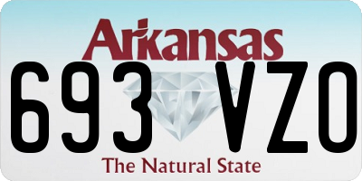 AR license plate 693VZO