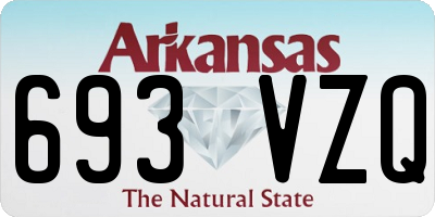 AR license plate 693VZQ