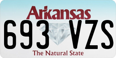 AR license plate 693VZS