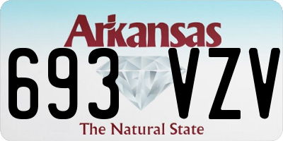 AR license plate 693VZV