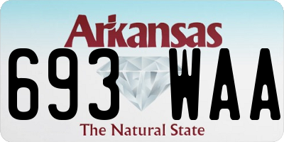 AR license plate 693WAA