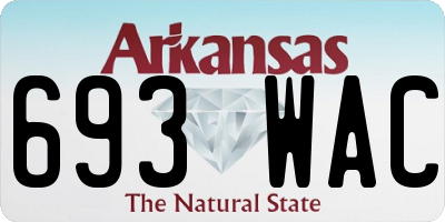 AR license plate 693WAC