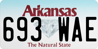 AR license plate 693WAE