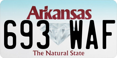AR license plate 693WAF