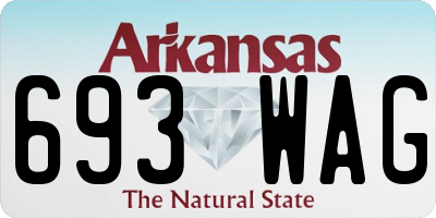 AR license plate 693WAG