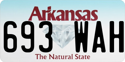 AR license plate 693WAH