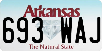 AR license plate 693WAJ