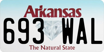 AR license plate 693WAL