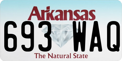 AR license plate 693WAQ