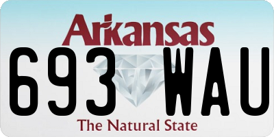 AR license plate 693WAU