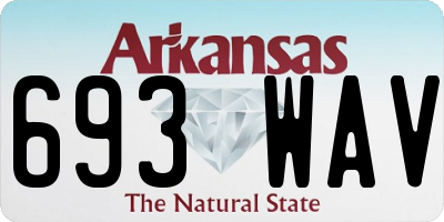 AR license plate 693WAV