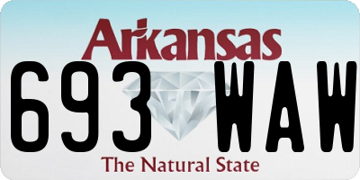AR license plate 693WAW