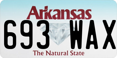 AR license plate 693WAX