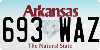 AR license plate 693WAZ