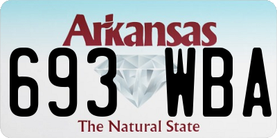 AR license plate 693WBA