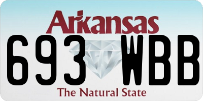 AR license plate 693WBB