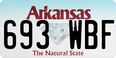 AR license plate 693WBF