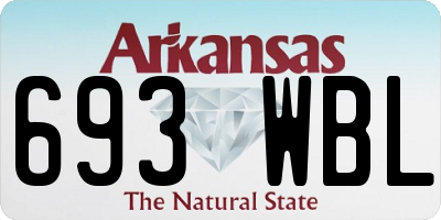 AR license plate 693WBL