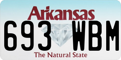 AR license plate 693WBM
