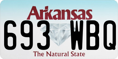 AR license plate 693WBQ