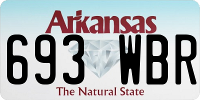 AR license plate 693WBR