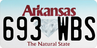 AR license plate 693WBS