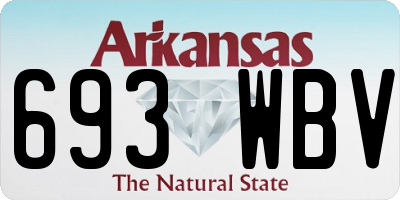 AR license plate 693WBV